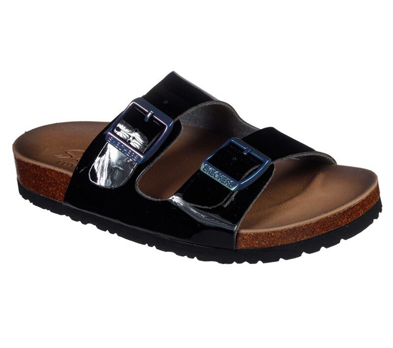 Skechers Relaxed Fit: Granola - Gloss Floss - Womens Slide Black [AU-YK7798]